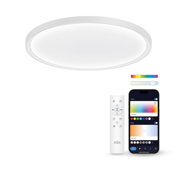 Miniatyrbild 1 av 7: Ksix BXPLAFLED15 smart belysning Smart takbelysning Wi-Fi 26 W