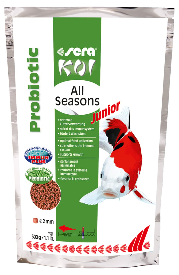 Miniatyrbillede 1 af 2: sera Koi Junior All Seasons Probiotic 0,5 kg