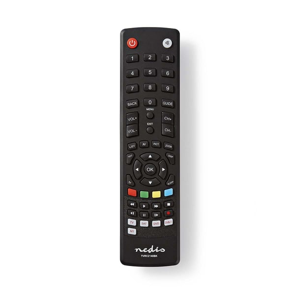 Miniatyrbillede 1 af 4: Nedis TVRC2340BK fjernbetjening IR trådløs TV Tryk på knapper