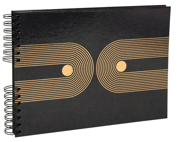 Exacompta 16748E fotoalbum og arkbeskyttelse Sort Spiral indbinding