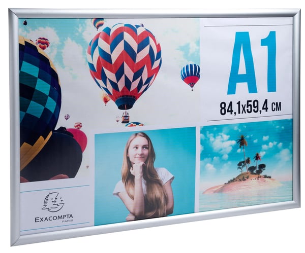 Miniatyrbillede 1 af 9: Exacompta 8194358D vægramme Sølv