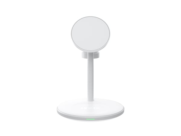 Green Cell MSST-GC-3IN1-W oplader til mobil enhed Hovedtelefoner, Headset, Smartphone, SmartWatch Hvid Trådløs opladning Automatisk