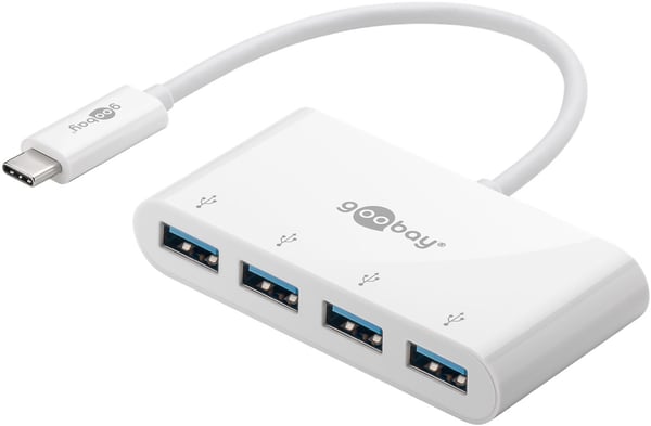 Pikkukuva 4 / 5: Goobay 66274 kannettavien tietokoneiden telakka ja porttitoistin Langallinen USB 3.2 Gen 1 (3.1 Gen 1) Type-C Valkoinen