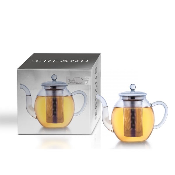 Pikkukuva 1 / 3: Creano 75297 Yksi teekannu 1000 ml Läpinäkyvä