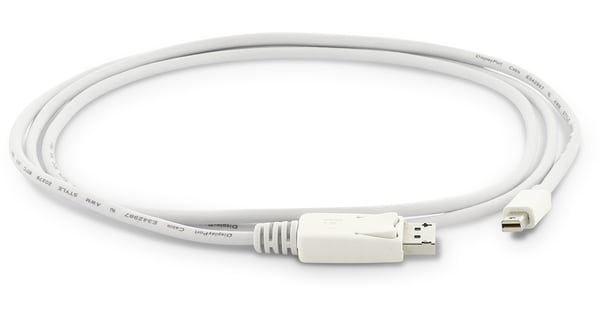 Miniatyrbillede 2 af 2: LMP 8140 DisplayPort kabel 1,8 m Mini DisplayPort Hvid