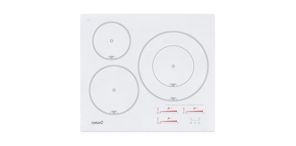 CATA INSB 6030 WH Hvid Indbygget 60 cm Zone induktionskogeplade 3 zone(s)
