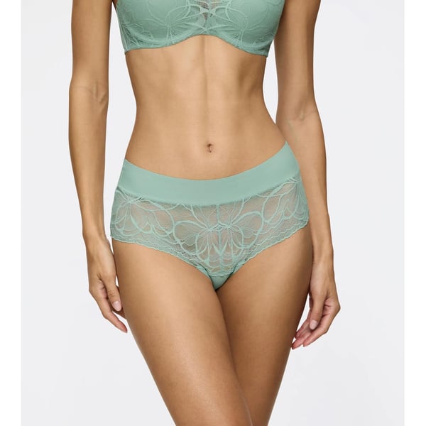 Miniatyrbillede 3 af 5: Triumph Body Make-Up Illusion Lace High-cut trusser Turkis