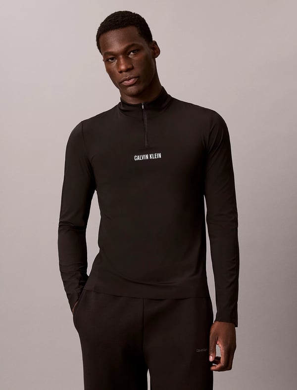 Miniatyrbillede 4 af 6: Calvin Klein LVGMF4K210UB1 T-shirt Stå krave Langærmet Elastin, Nylon