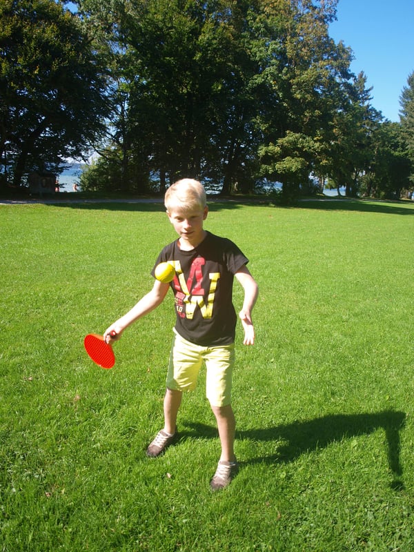 Miniatyrbillede 6 af 8: Schildkröt Funsports 970130 strandtennis ketsjer Plast Sort, Rød 2 stk