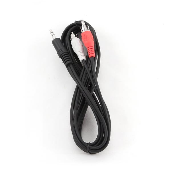 Gembird 2.5m, 3.5mm/2xRCA, M/M lydkabel 2,5 m Sort, Rød, Hvid