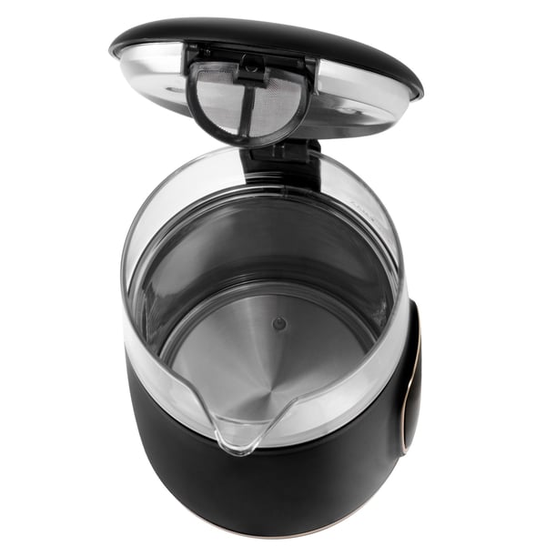 Miniatyrbillede 15 af 19: Adler D 1305 BG elkedel 1,7 L 2200 W Sort, Transparent, Guld