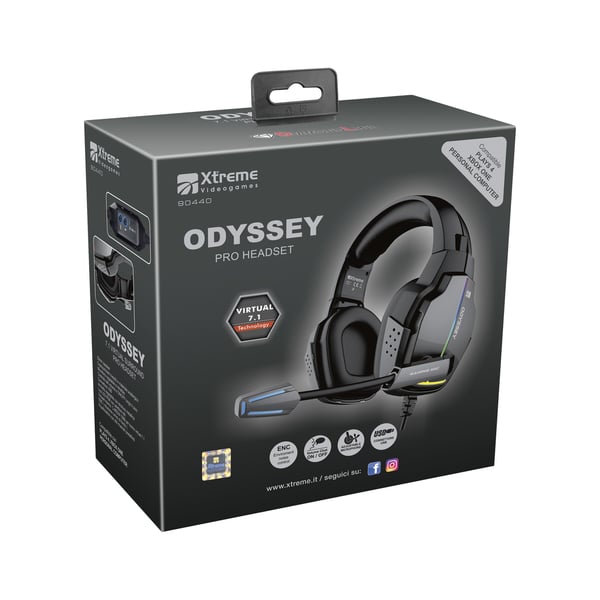 Xtreme Odyssey Pro Headset Kabel Huvudband Spela USB Type-A Svart