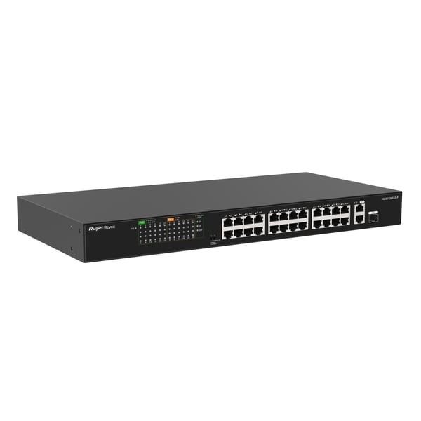Ruijie Networks RG-ES126FGS-P netværksswitch Ikke administreret L2 Gigabit Ethernet (10/100/1000) Strøm over Ethernet (PoE) Sort