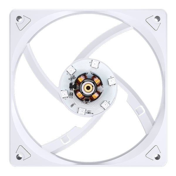 Miniatyrbillede 9 af 14: Jonsbo SL-120W Computerkølesystem Computerkabinet Ventilator 12 cm Hvid 1 stk