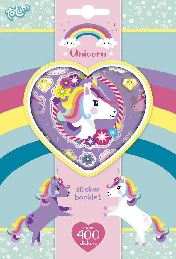 Pikkukuva 1 / 2: Totum Unicorn Sticker Book 4 Sheet lasten tarra