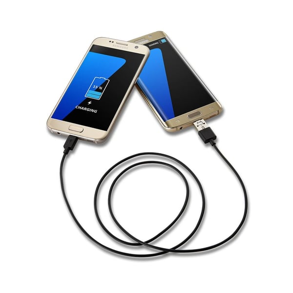 Miniatyrbillede 5 af 5: QDOS PowerShare USB-kabel USB 2.0 1 m USB A Micro-USB B Sort