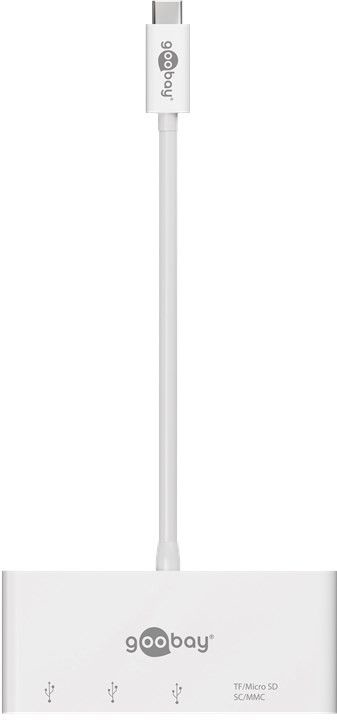 Pikkukuva 3 / 3: Goobay 62097 kannettavien tietokoneiden telakka ja porttitoistin Langallinen USB 3.2 Gen 1 (3.1 Gen 1) Type-C Valkoinen