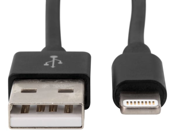Miniatyrbillede 4 af 6: Ansmann 1700-0079 Lightning kabel 2 m Sort