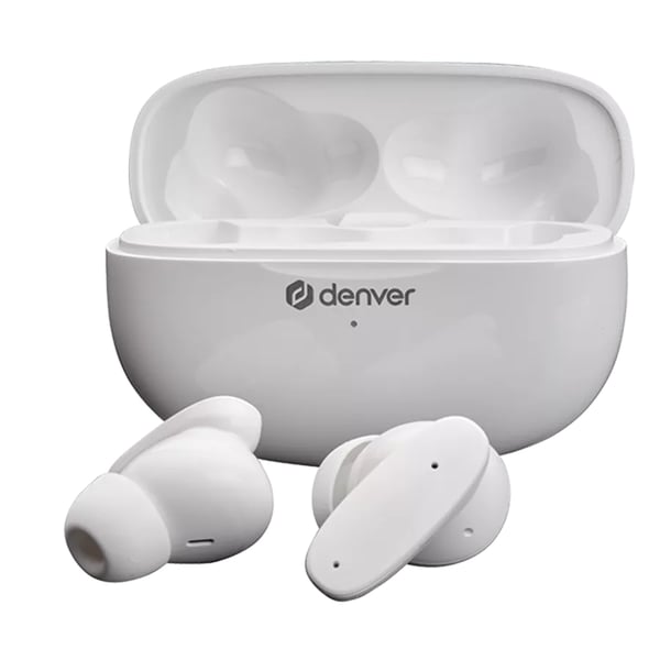 Miniatyrbillede 1 af 4: Denver TWE-49ENC hovedtelefoner/headset True Wireless Stereo (TWS) I ørerne Opkald/musik Bluetooth Hvid