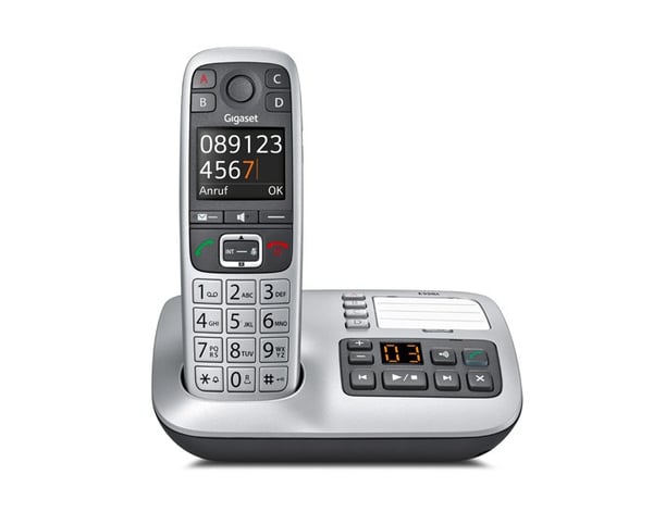 Gigaset E 560 A telefon DECT telefon Nummervisning Sort, Sølv