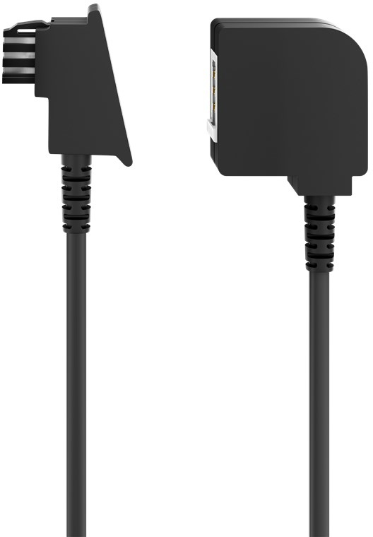 Goobay 50242 telefonkabel 3 m Sort