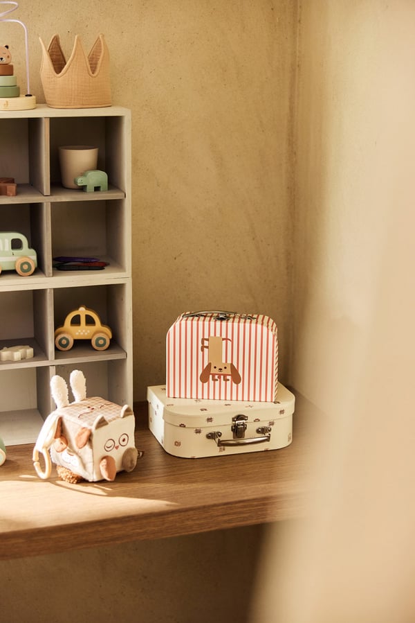 Jollein 059-595-68154 opbevaring af legetøj Toy storage suitcase Fritstående Flerfarvet
