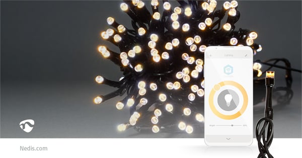 Nedis WIFILX01W200 koristevalaistus Koristevaloketju 200 lamppu(a) LED 2,33 W G