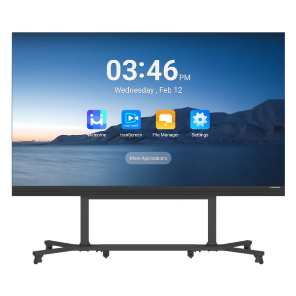 Leyard M135 skyltställ Interaktiv plattskärm 3,43 m (135") LED Wi-Fi 450 cd/m² Full HD Svart Inbyggd processor Android 16/7