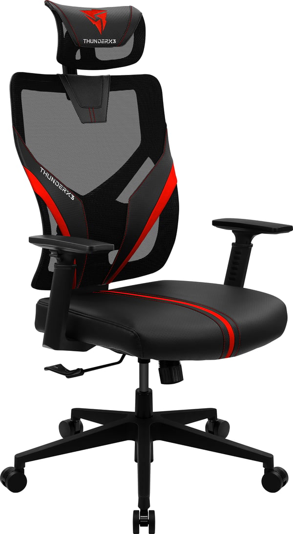 ThunderX3 YAMA1 Universal gamingstol Sort, Rød