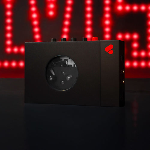 Miniatyrbild 2 av 7: WE ARE REWIND Elvis Bärbar kassettspelare 1 däck Svart, Röd