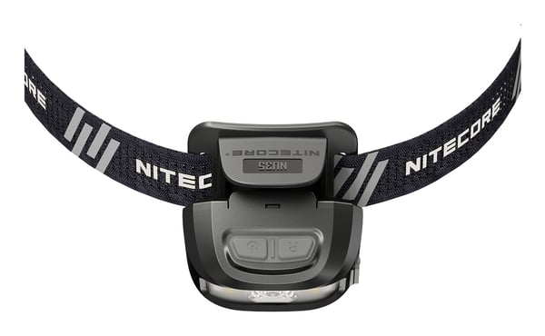 Nitecore NU35 Dual Power Hybrid Working Headlamp Musta Taskulamppu otsanauhalla LED