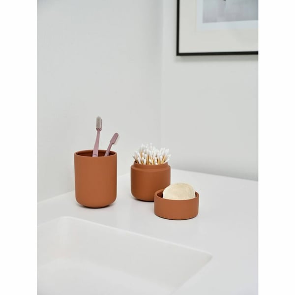 Miniatyrbillede 4 af 10: Zone Denmark 31544 tandbørste holder Terrakotta Fritstående tandbørsteholder