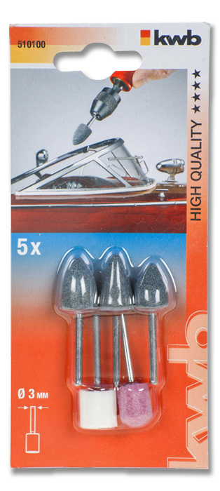 Miniatyrbild 2 av 3: kwb 510100 slipskiva Glas, Hård keramik, Metall, Plast Tillbehörssats