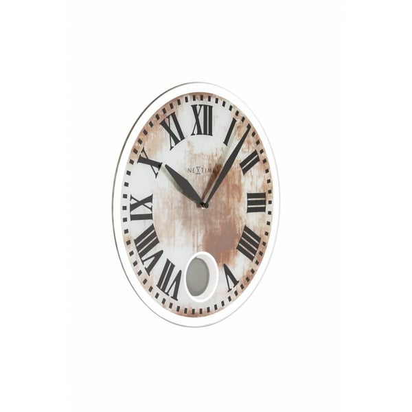 Miniatyrbild 4 av 10: NeXtime 8162 vägg- och bordsklocka Quarts-klocka Circel Brun, Vit