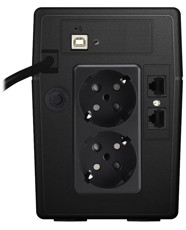 Miniatyrbillede 4 af 4: PowerWalker VI 850 LCD UPS-enhed Interaktivt indgangsstik 0,85 kVA 480 W