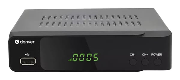 Miniatyrbillede 1 af 3: Denver DVBS-206HD Kabel Sort