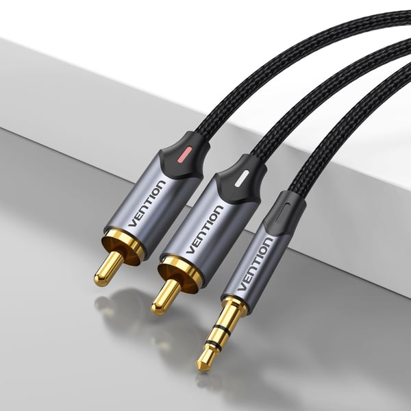 Vention BCNBI lydkabel 3 m 3.5mm 2 x RCA Grå