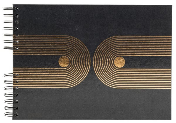 Exacompta 16748E fotoalbum og arkbeskyttelse Sort Spiral indbinding