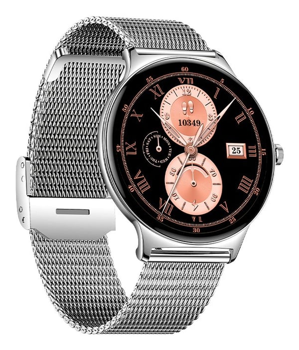 COOL Accesorios 8434847075815 Smartwatch og sportsur 3,63 cm (1.43") AMOLED 41 mm Digital 466 x 466 pixel Berøringsskærm Grå