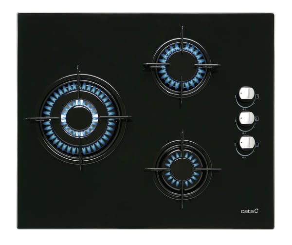 Miniatyrbild 1 av 2: CATA CIB 6021 BK Svart Inbyggd Gas 3 zone(s)