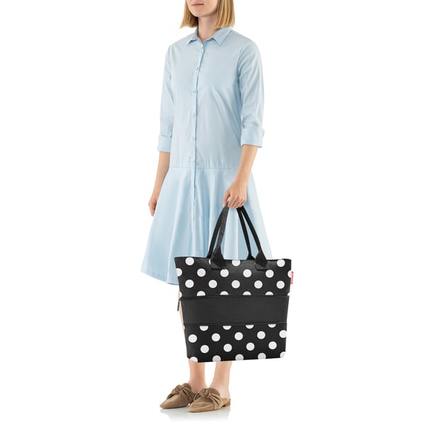 Reisenthel shopper e1 Sort, Hvid Mulepose