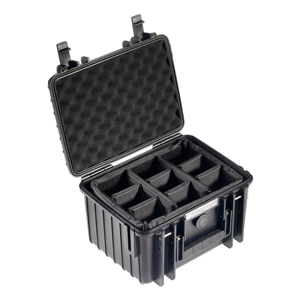 B&W Cases Type 2000 Hårt fodral Svart