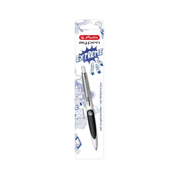 Herlitz my.pen Blå Fastklämbar, indragbar kulspetspenna 1 styck