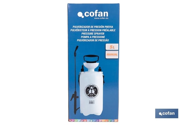 Cofan 90015154 puutarhasumutin Puutarhan puristettava suihkepullo 5 L