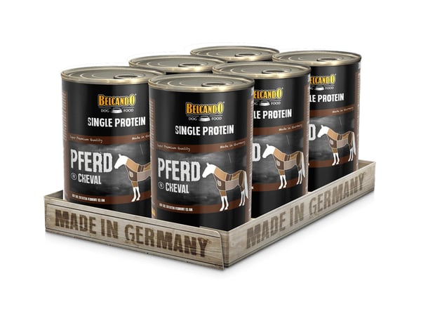 Miniatyrbillede 2 af 4: Belcando 513225 fugtig mad til hund Hest Voksen 400 g