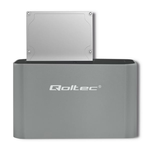 Qoltec 50315 drev dockingstation USB 3.2 Gen 1 (3.1 Gen 1) Type-A Sølv