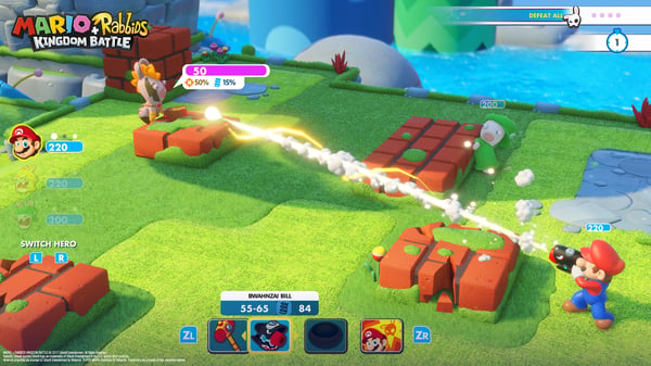 Miniatyrbillede 5 af 13: Ubisoft Mario + Rabbids Kingdom Battle / Mario + Rabbids Sparks of Hope (Nintendo Switch) Standard Tysk, Hollandsk, Engelsk, Spansk, Fransk, Italiensk, Russisk