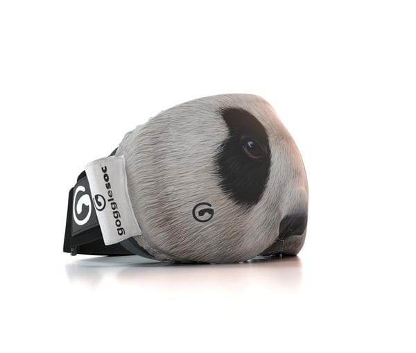 gogglesoc Panda Soc Fodral Återvunnen polyetentereftalat (rPET) Svart, Vit