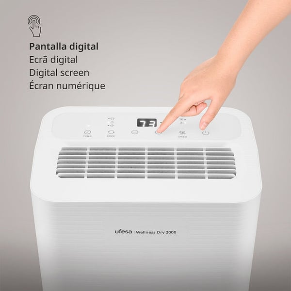 Ufesa Wellness Dry 2 L 47 dB 280 W Hvid