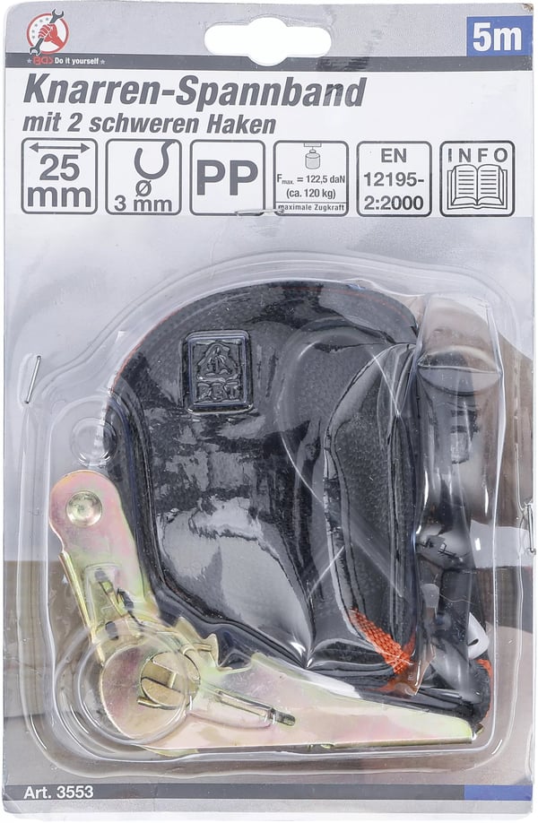 Miniatyrbild 4 av 4: BGS technic Ratchet Tie Down Strap